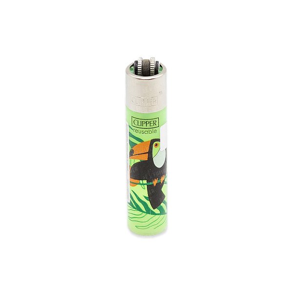 Isqueiro Clipper Grande Tucan Life - Verde