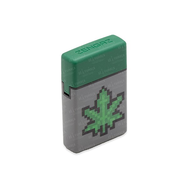 Isqueiro Maçarico Zengaz Pixel Hemp - Mix Cinza Verde