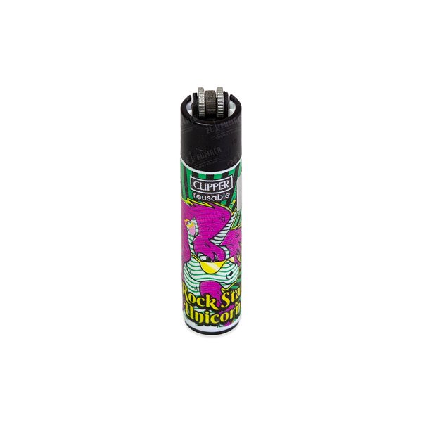 Isqueiro Clipper Grande Animal Life 1 - Rock Star Unicorn
