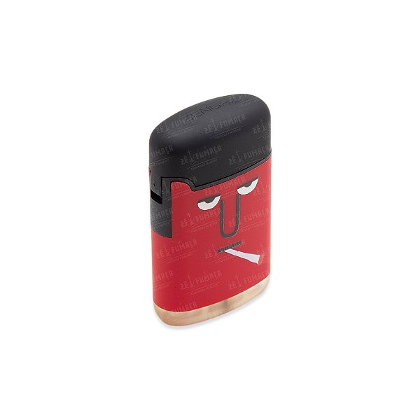 Isqueiro Maçarico Zengaz Smoking - Mix Vermelho Preto