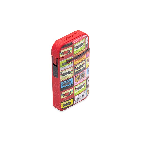Isqueiro Maçarico Zengaz Fitas K7 - Vermelho