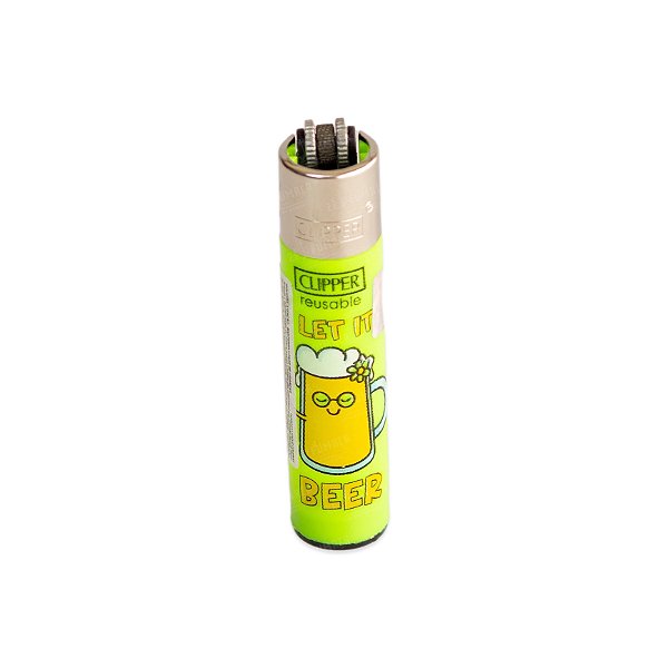 Isqueiro Clipper Grande Beer Quotes - Let It Beer (Verde)