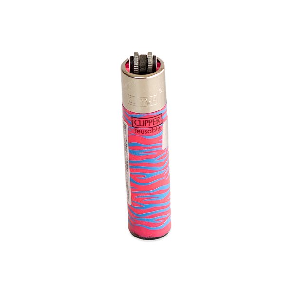 Isqueiro Clipper Grande Pop Animal Print - Rosa
