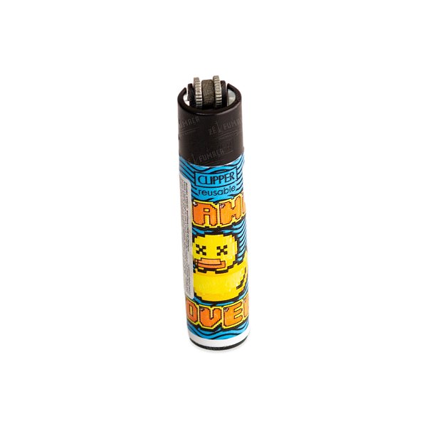 Isqueiro Clipper Grande Animal Life 2 - Game Over (Branco)