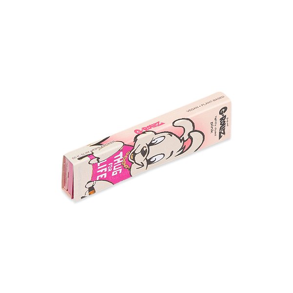 Seda G-Rollz Rosa King Size com Piteiras e Pilão - Banksy's Graffiti