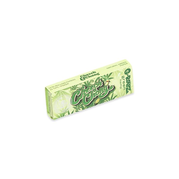 Seda G-Rollz Green Hemp 1 1/4 com Piteiras e Pilão - Cheech & Chong 3