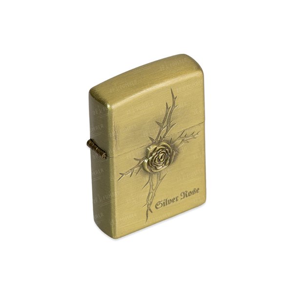 Isqueiro de Fluido - Silver Rose 1