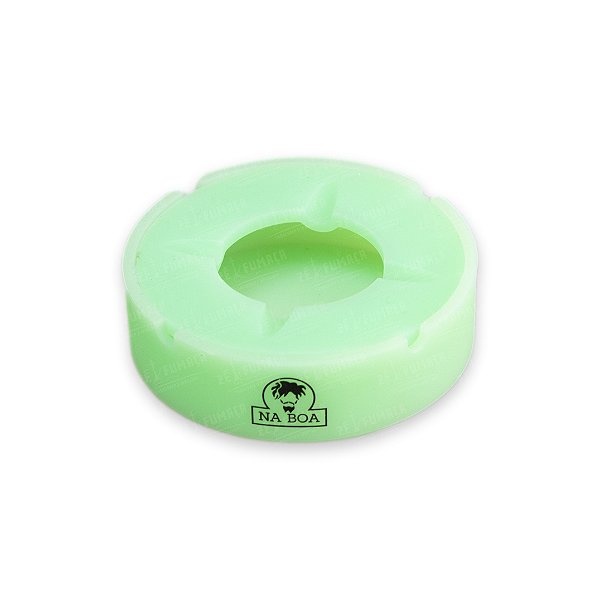 Cinzeiro Grande c/ Tampa Na Boa Neon - Verde