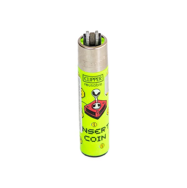 Isqueiro Clipper Grande Insert Coin - Verde