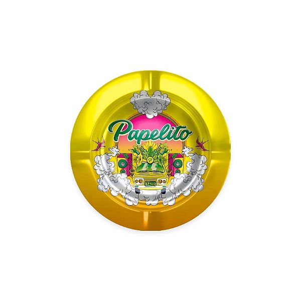 Cinzeiro de Alumínio Papelito - Brasília Amarela