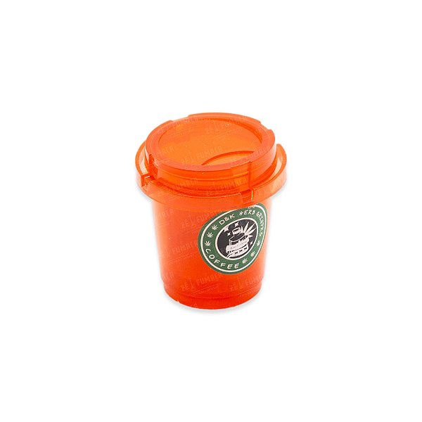 Dichavador de Plástico POT Grinder D&K Copo Coffee - Vermelho