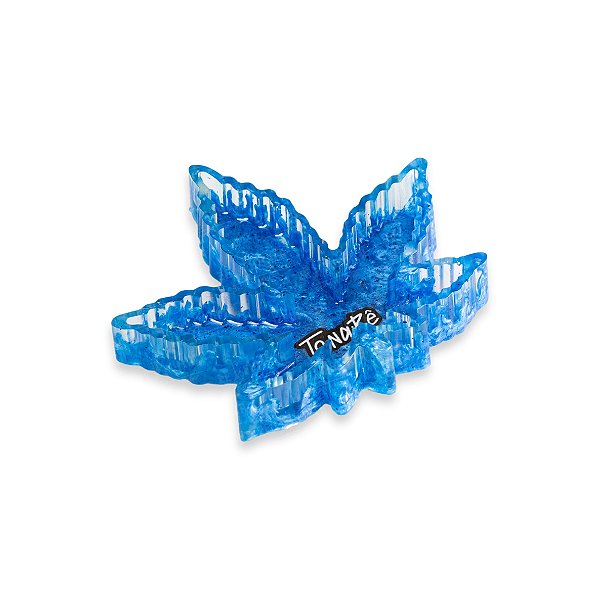 Cinzeiro Folha Pequeno To Na Bê - Azul c/ Brilho