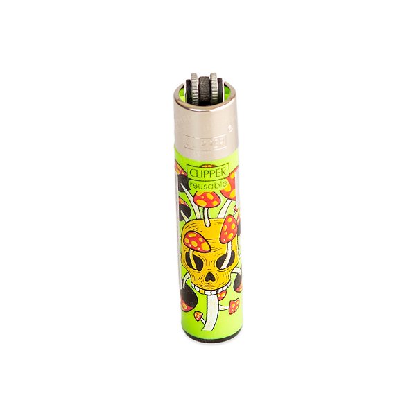 Isqueiro Clipper Grande Mush And Go (Cogumelo) - Verde