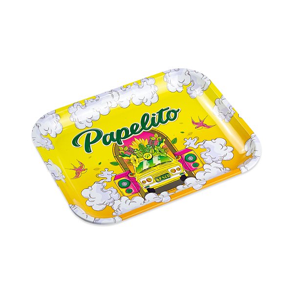 Bandeja de Metal Grande Papelito - Brasília Amarela
