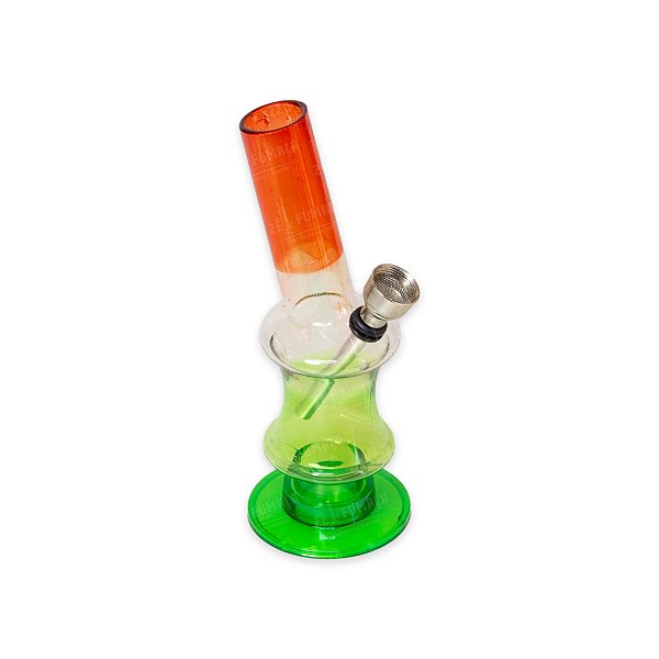 Bong de Acrílico - Mix Vermelho Transparente Verde
