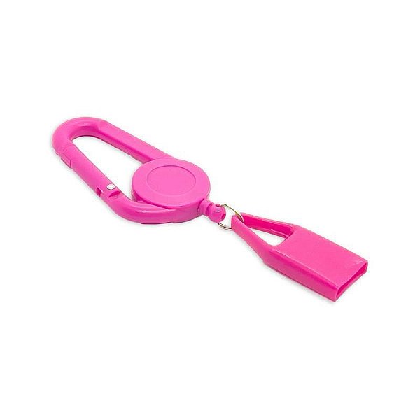Porta Isqueiro com Chaveiro e Cordão Médio - Rosa