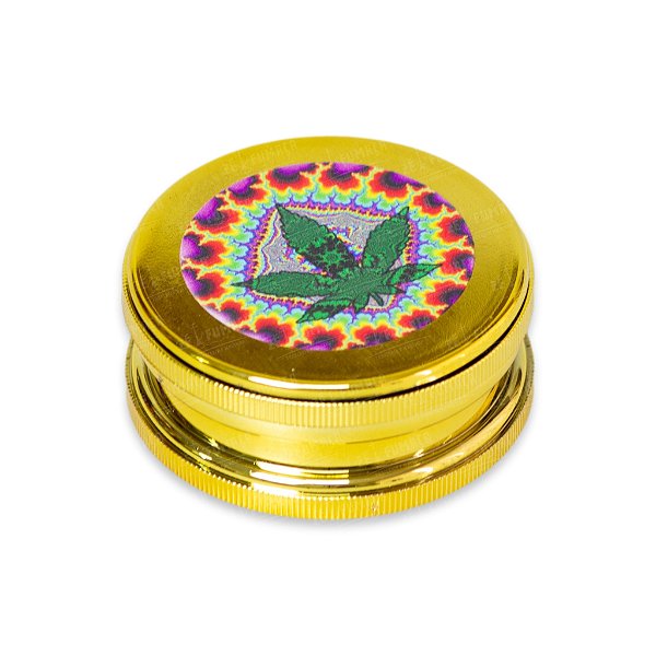 Dichavador de Plástico D&K Metalizado (Dourado) - Hemp I
