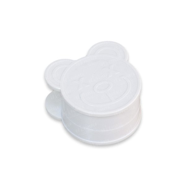 Dichavador de Plástico Ivexx Pequeno (Urso) - Branco