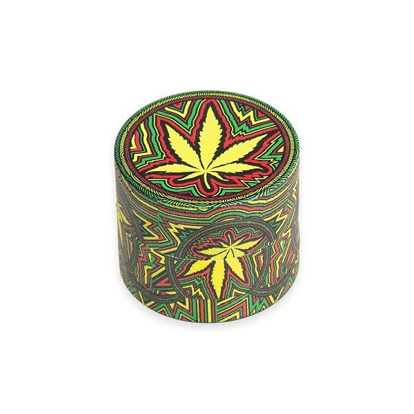 Dichavador de Metal D&K Full Leaf - Mix Amarelo Vermelho Verde II