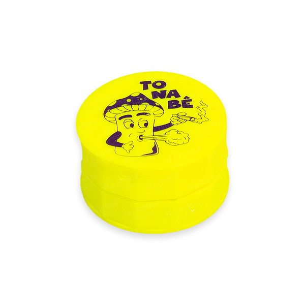 Dichavador de Acrilico To Na Bê (Cogumelo) - Amarelo