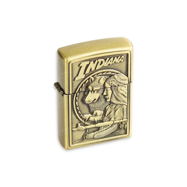 Isqueiro de Fluido Indiana I - Dourado Envelhecido