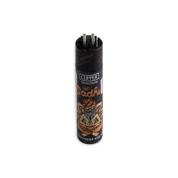 Isqueiro Clipper Grande Sadhu - Preto 1/6