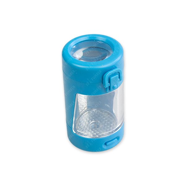 Pote Hermético ABDZ Lupa + Led 60ml - Azul