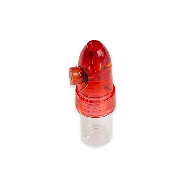 Dosador de Rapé em Vidro - Vermelho