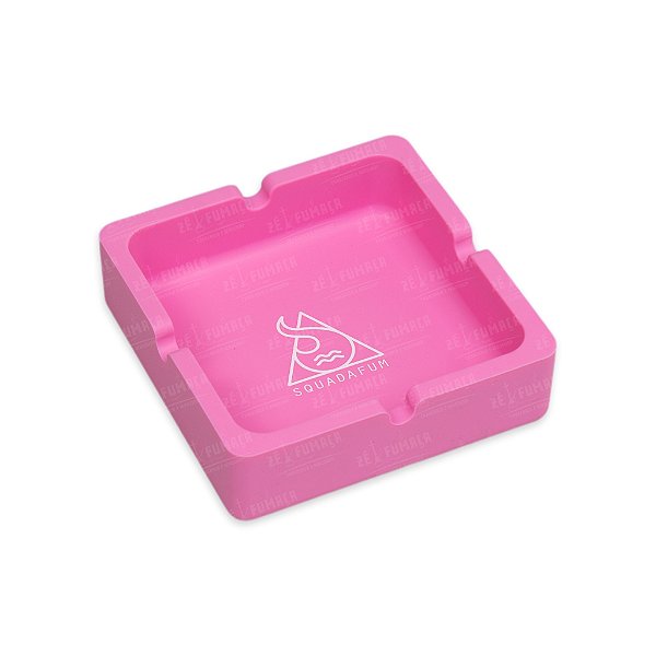 Cinzeiro Quadrado Squadafum - Rosa