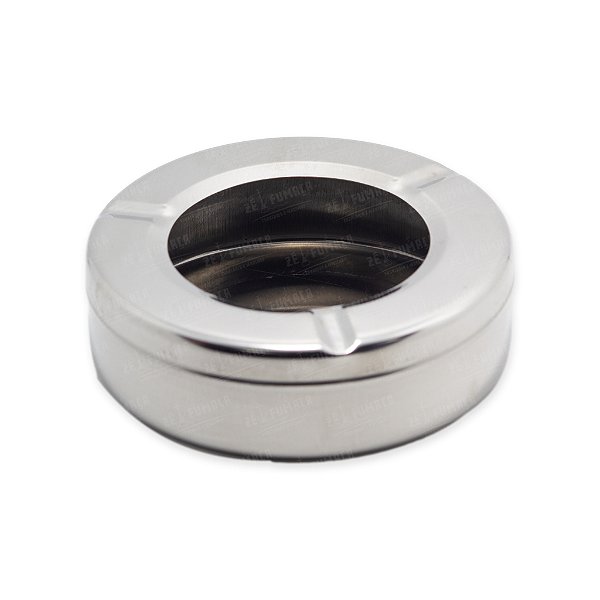 Cinzeiro Redondo de Metal c/ Tampa - 14 cm