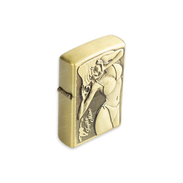 Isqueiro de Fluido Woman VII  - Dourado Envelhecido