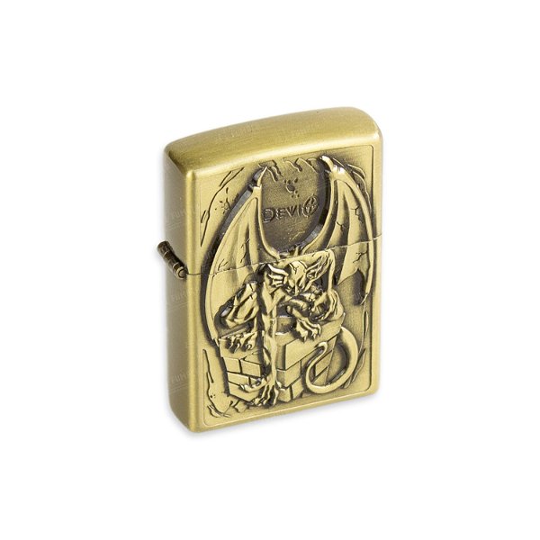 Isqueiro de Fluido Devio I - Dourado Envelhecido