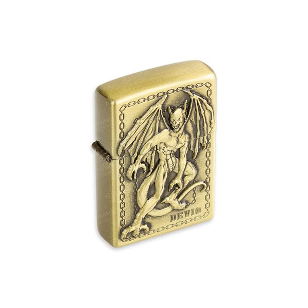 Isqueiro de Fluido Devio II - Dourado Envelhecido