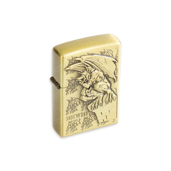 Isqueiro de Fluido Devio III - Dourado Envelhecido