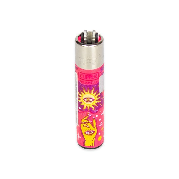 Isqueiro Clipper Grande Taroting 1 - (Sol) Rosa