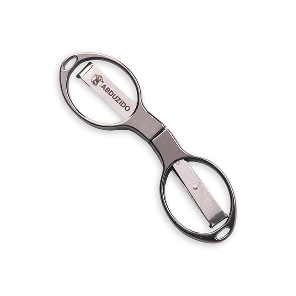 Tesoura Abduzido Dobravel Round Metal - Preto