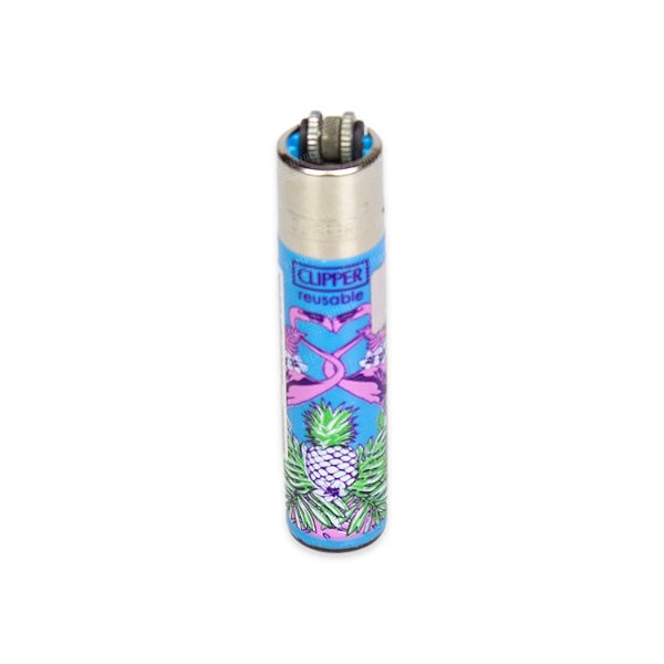 Isqueiro Clipper Grande Tropic Nature - Flamingo