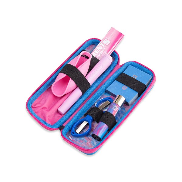 KIT Case Puff Slim Puff Life Colors - Azul / Rosa