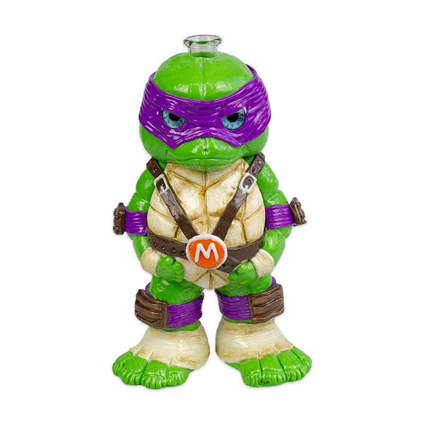Bong de Vidro Tartaruga Ninja Donatello Abduzido Gold Line