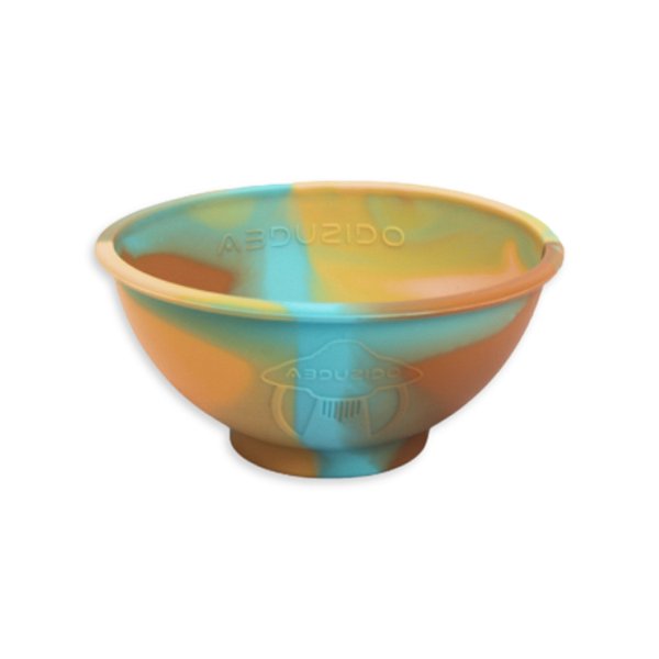 Cuia de Silicone Abduzido Half Sunset – Mix Laranja Amarelo Marrom