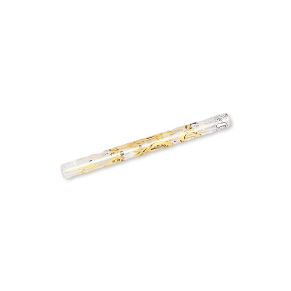 Piteira de Vidro Longa Oikos 6mm - Cobra Dourado