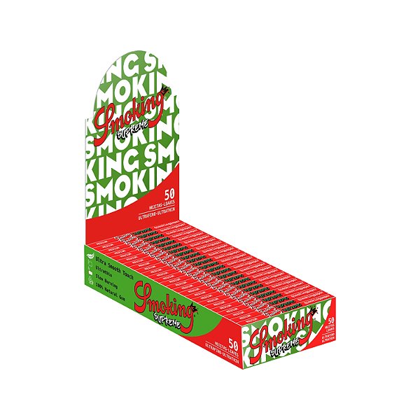Caixa de Seda Smoking Supreme Medium 1 1/4 - Display com 25