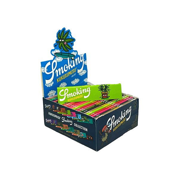 Caixa de Seda Smoking Kukuxumusu King Size Slim - Display com 50