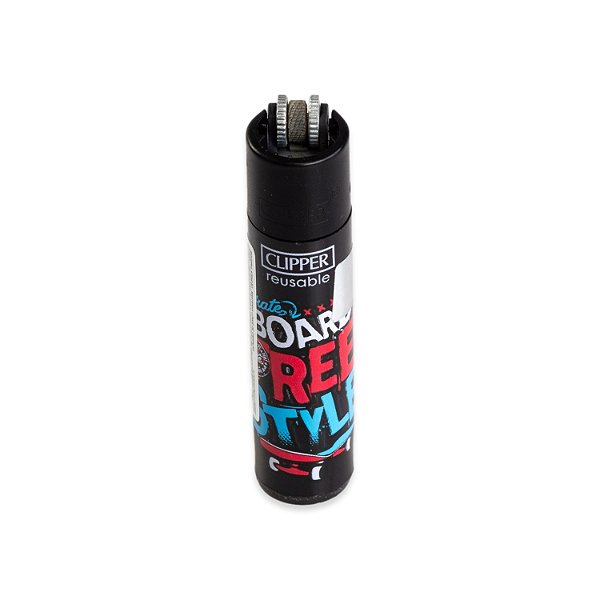 Isqueiro Clipper Grande Skate or Die 2 2/4