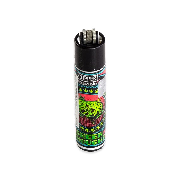 Isqueiro Clipper Grande Weed Billboard - Green Thought