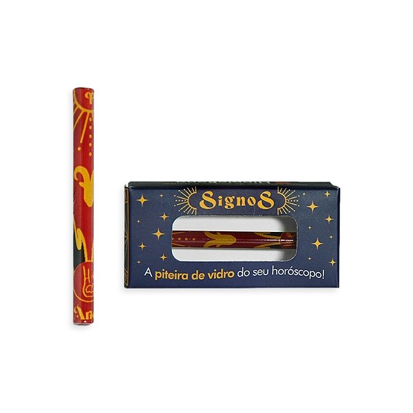 Piteira de Vidro Signo Áries – Hippie Bong 6mm