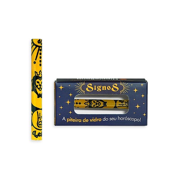 Piteira de Vidro Signo Leão– Hippie Bong 6mm