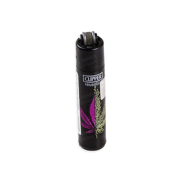 Isqueiro Micro Clipper Half Leaf – Rosa e Amarelo