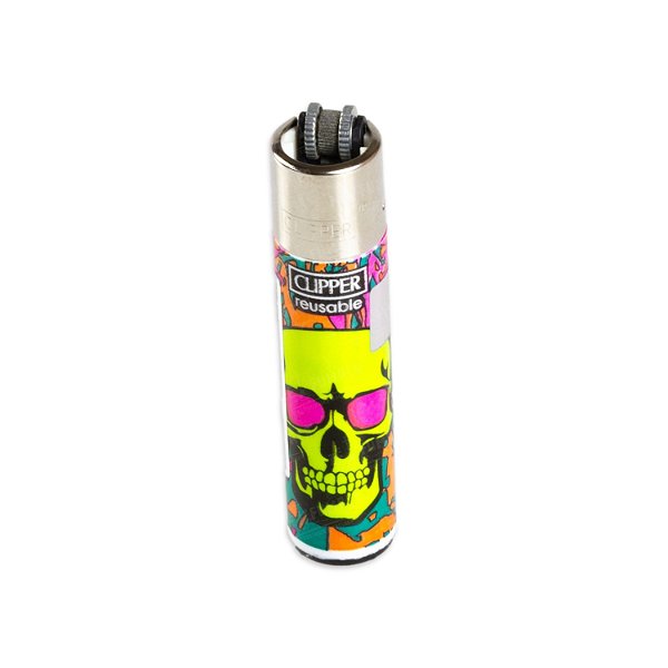 Isqueiro Clipper Grande Colorful Skulls I - 2/4