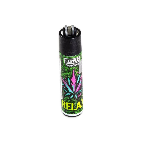 Isqueiro Clipper Grande Graff Weed - Relax